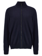 Hugo Boss Blue Wool Cardigan