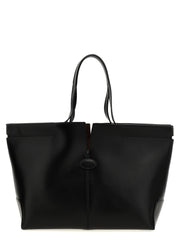 Tod's Black Calfskin Tote Bag