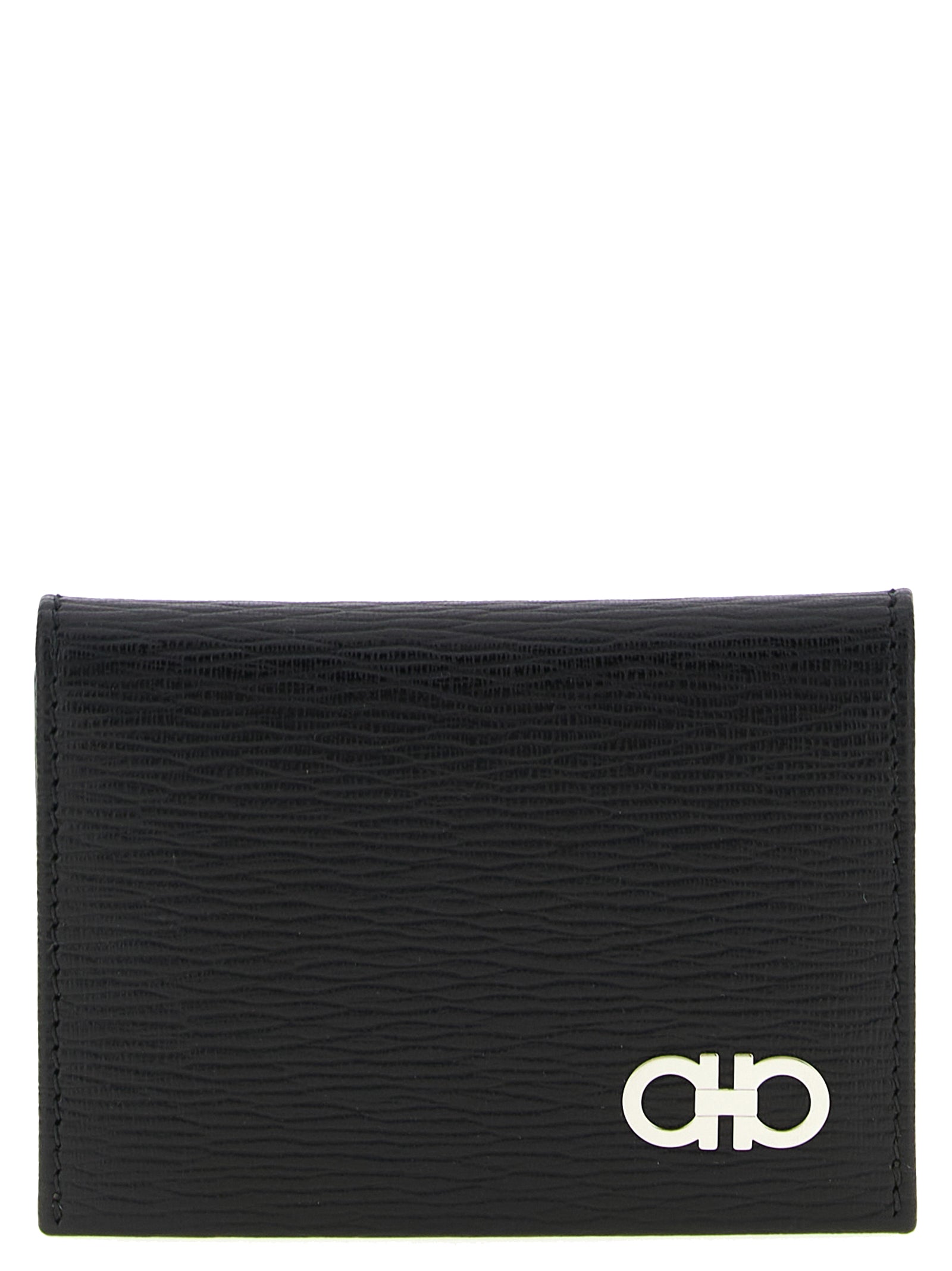 Ferragamo Black Calfskin Cardholder