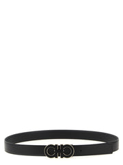 Ferragamo Black Calfskin Regular Belt