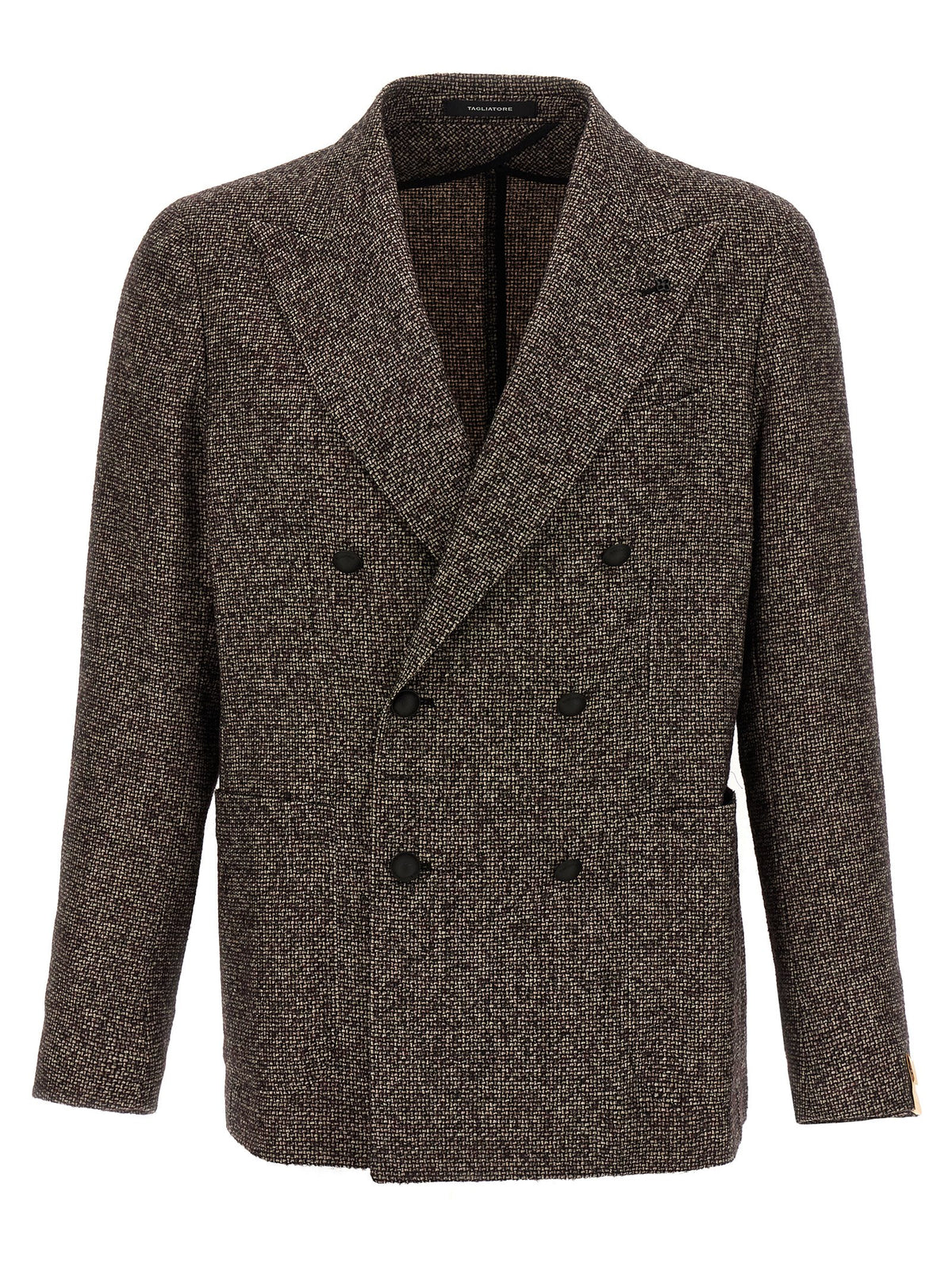 Tagliatore Brown Virgin Wool Blazer