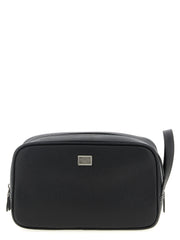 Dolce & Gabbana Black Calfskin Leather Wallet