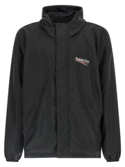 Balenciaga Black Polyester Shell Jacket
