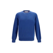 Brunello Cucinelli Blue Cotton Sweatshirt