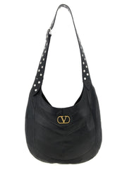 Valentino Garavani Black Lamb Leather Shoulder Bag