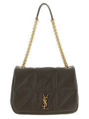 Saint Laurent Bicolor Lamb Leather Shoulder Bag