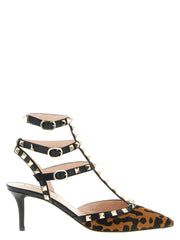 Valentino Garavani Multicolor Calfskin Mid Heel Pumps for Women