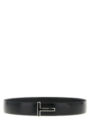 Tom Ford Black Calfskin Regular Belt