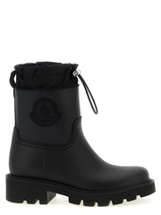 Moncler Black Pvc Ankle Boots