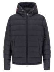 Moncler Blue Polyester Full-Length Jacket