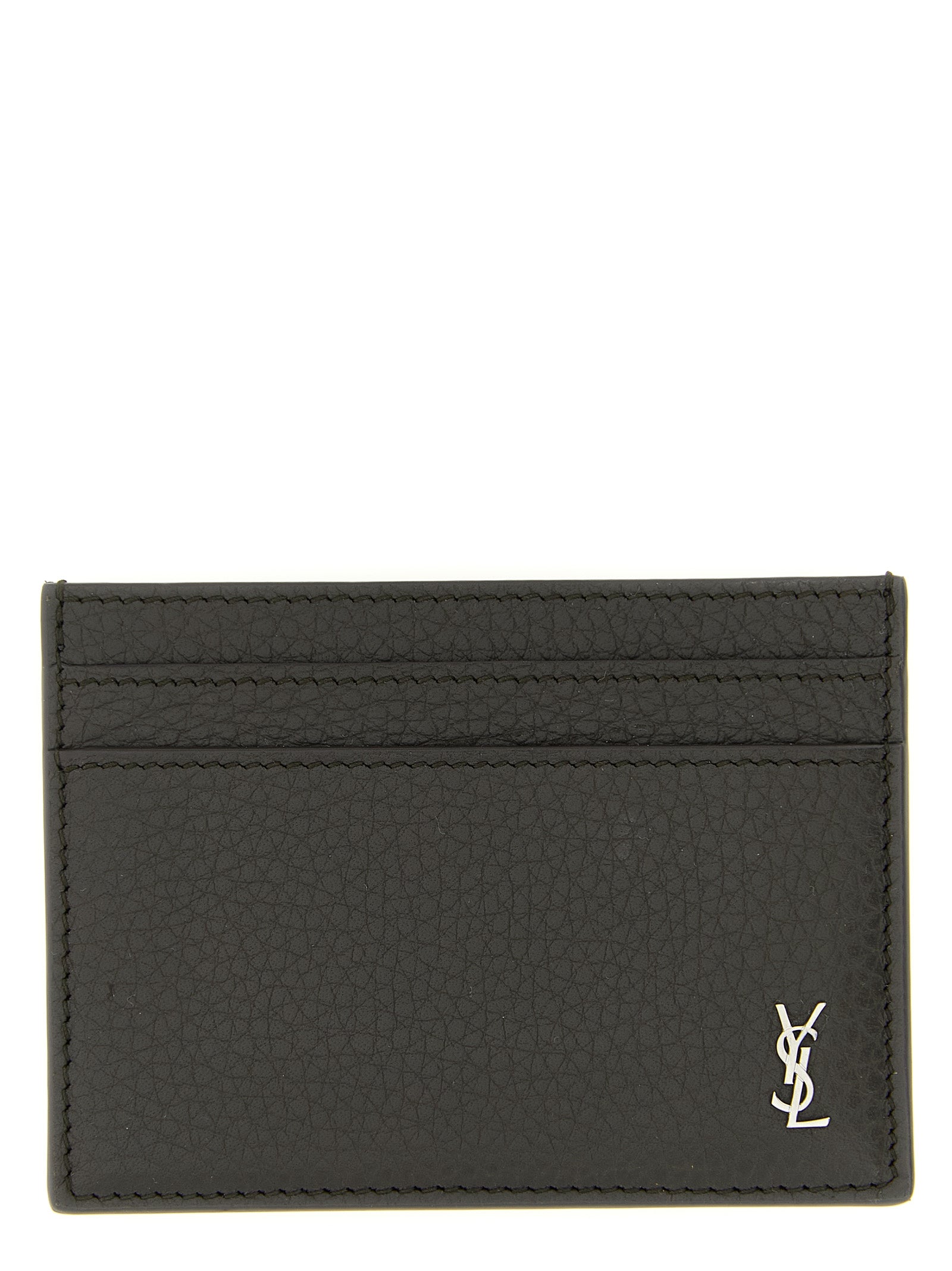 Saint Laurent Brown Calfskin Cardholder
