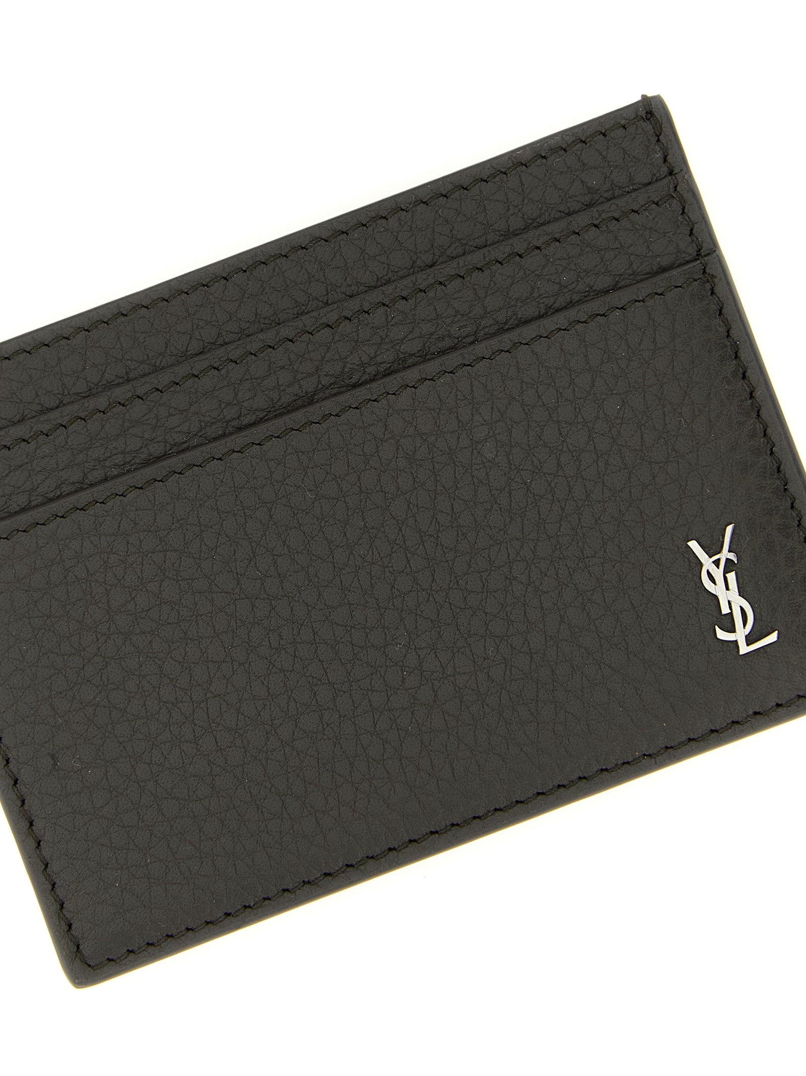 Saint Laurent Brown Calfskin Cardholder