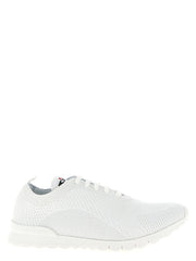 Kiton White Cotton Athletic Sneakers