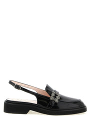 Roger Vivier Black Calfskin Moccassin