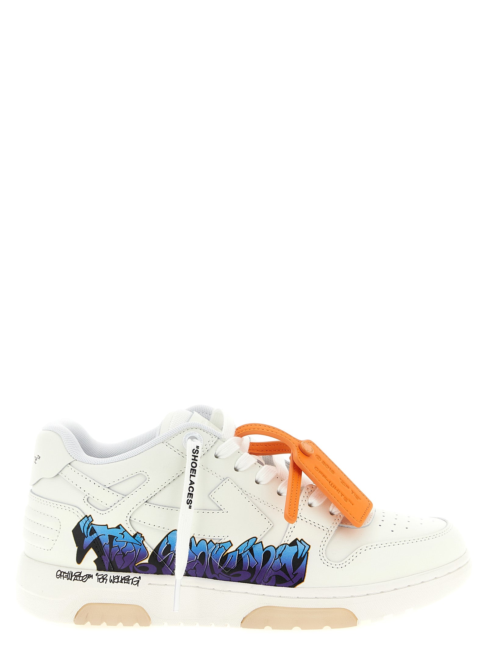 Off-White White Calfskin Athletic Sneakers