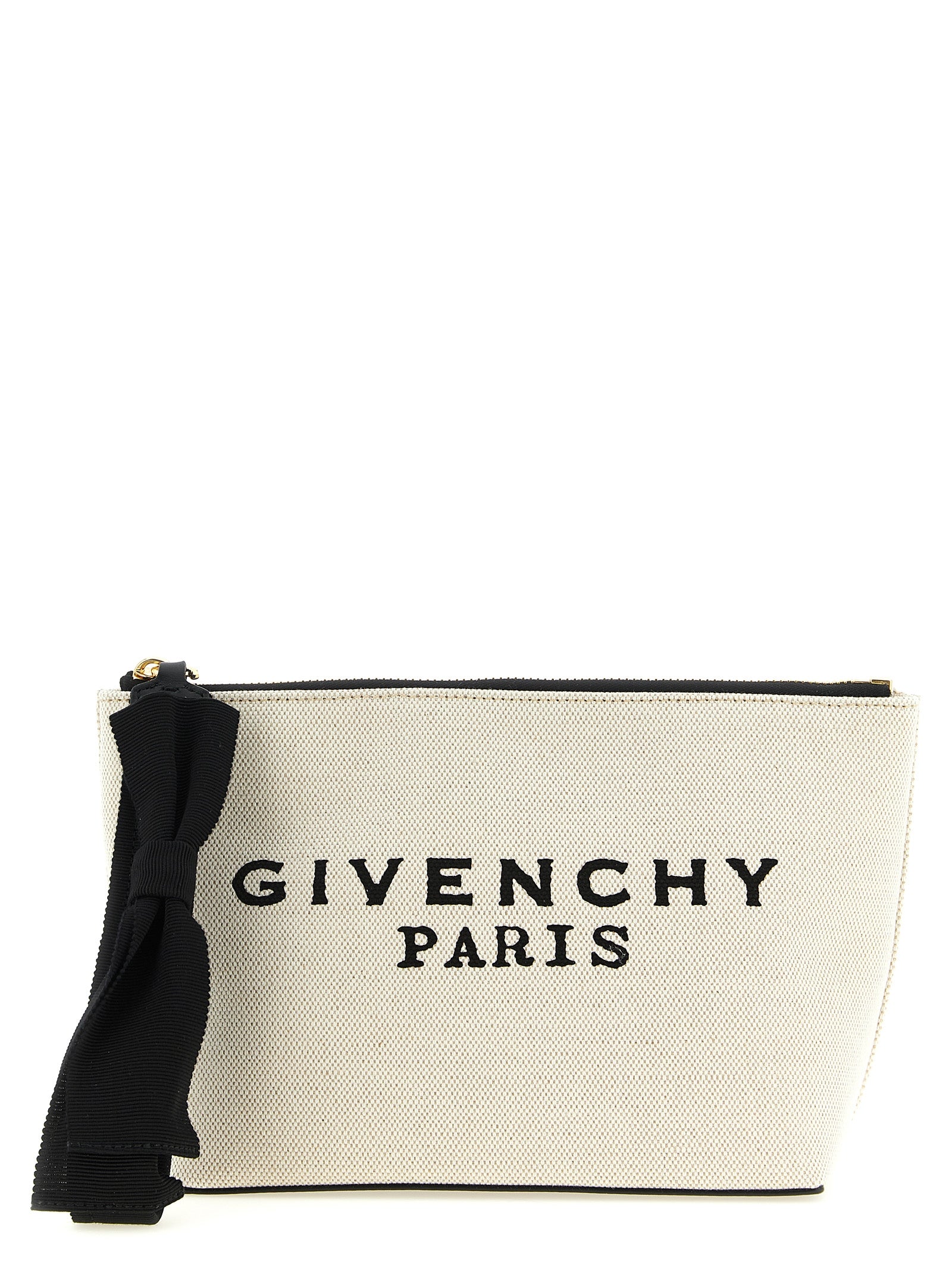 Givenchy Beige Cotton Clutch Bag