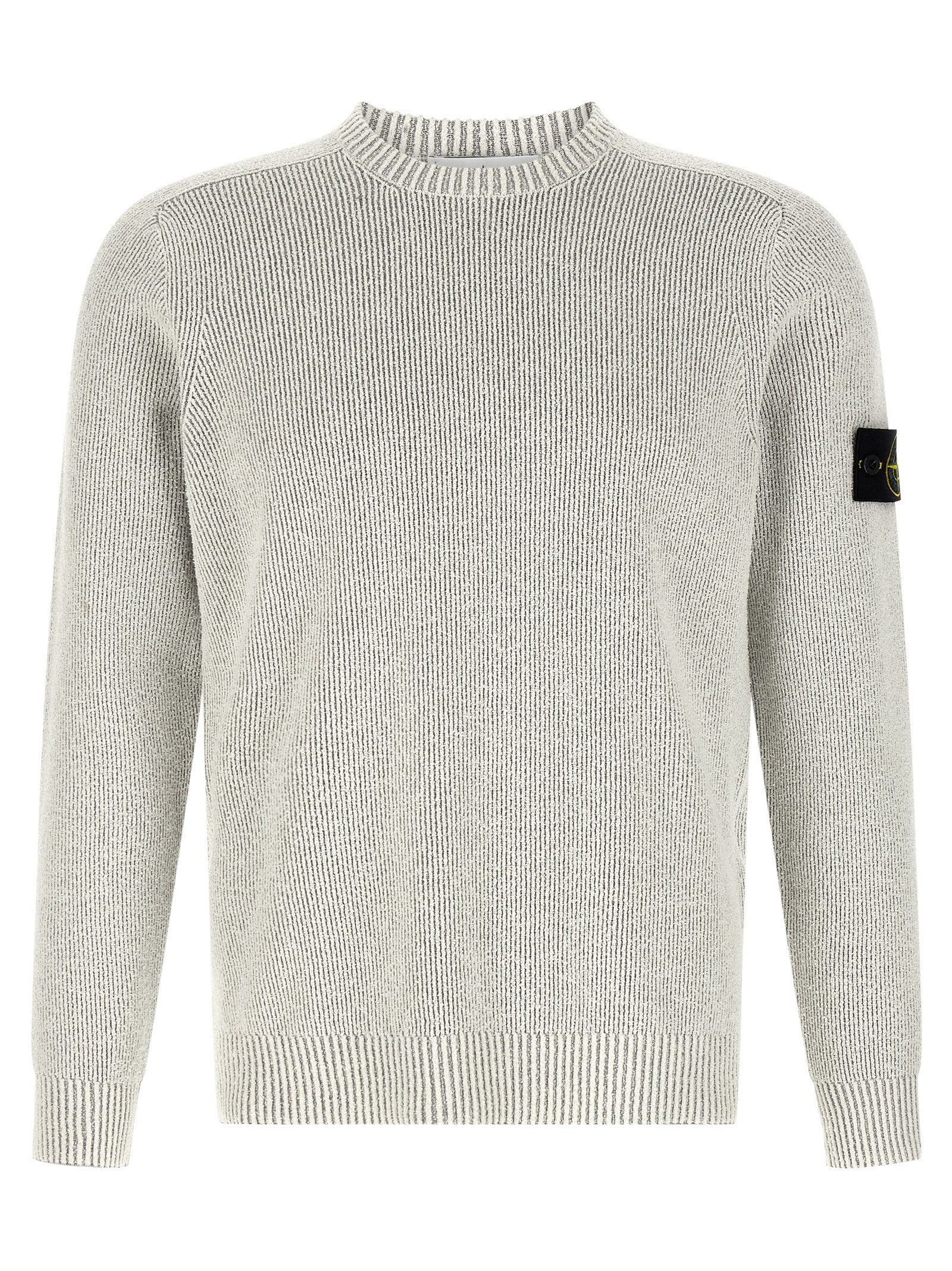 Stone Island Gray Cotton Cardigan