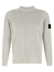Stone Island Gray Cotton Cardigan