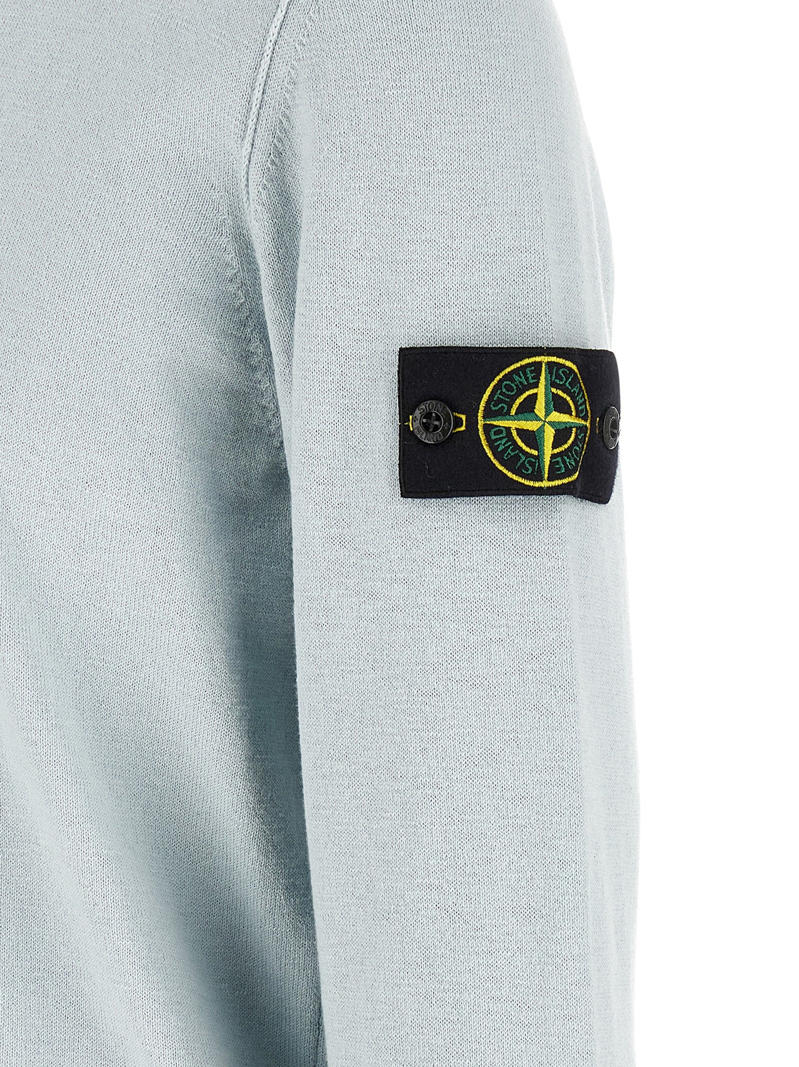 Stone Island Blue Cotton Cardigan