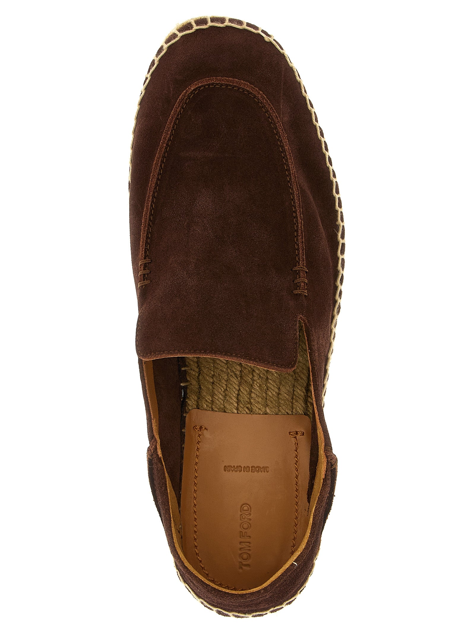 Tom Ford Brown Calfskin Espadrilles