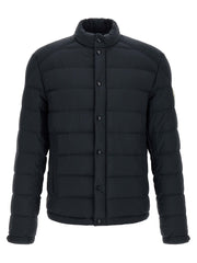 Moncler Blue Polyamide Full-Length Jacket