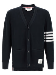 Thom Browne Blue Cotton Cardigan