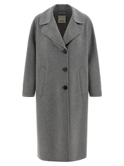 'S Max Mara Gray Virgin Wool Coat