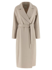 'S Max Mara Beige Virgin Wool Coat