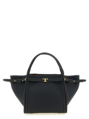 Tod's Black Calfskin Tote Bag