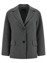 'S Max Mara Gray Virgin Wool Blazer