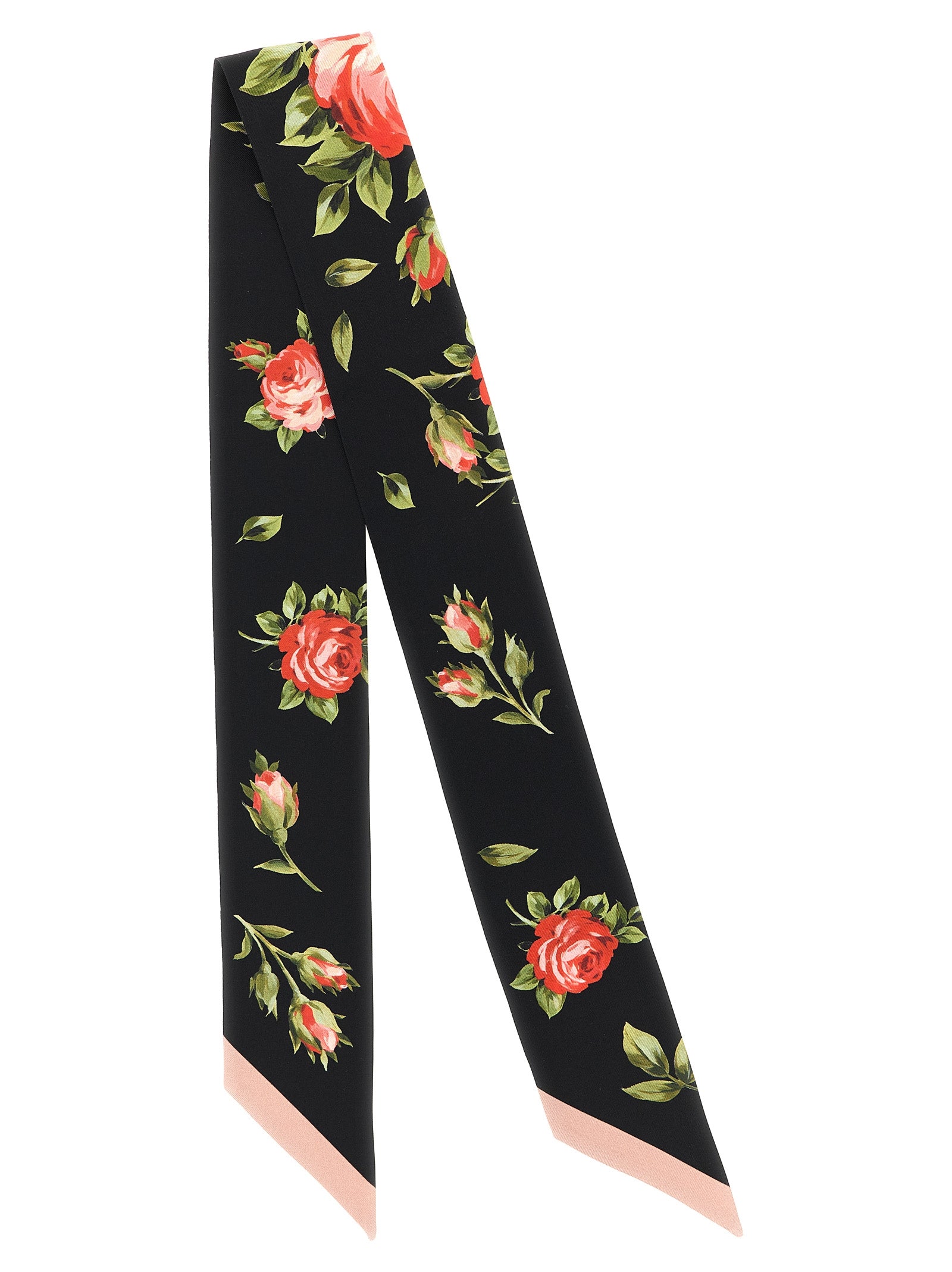 Dolce & Gabbana Black Silk Foulard for Women
