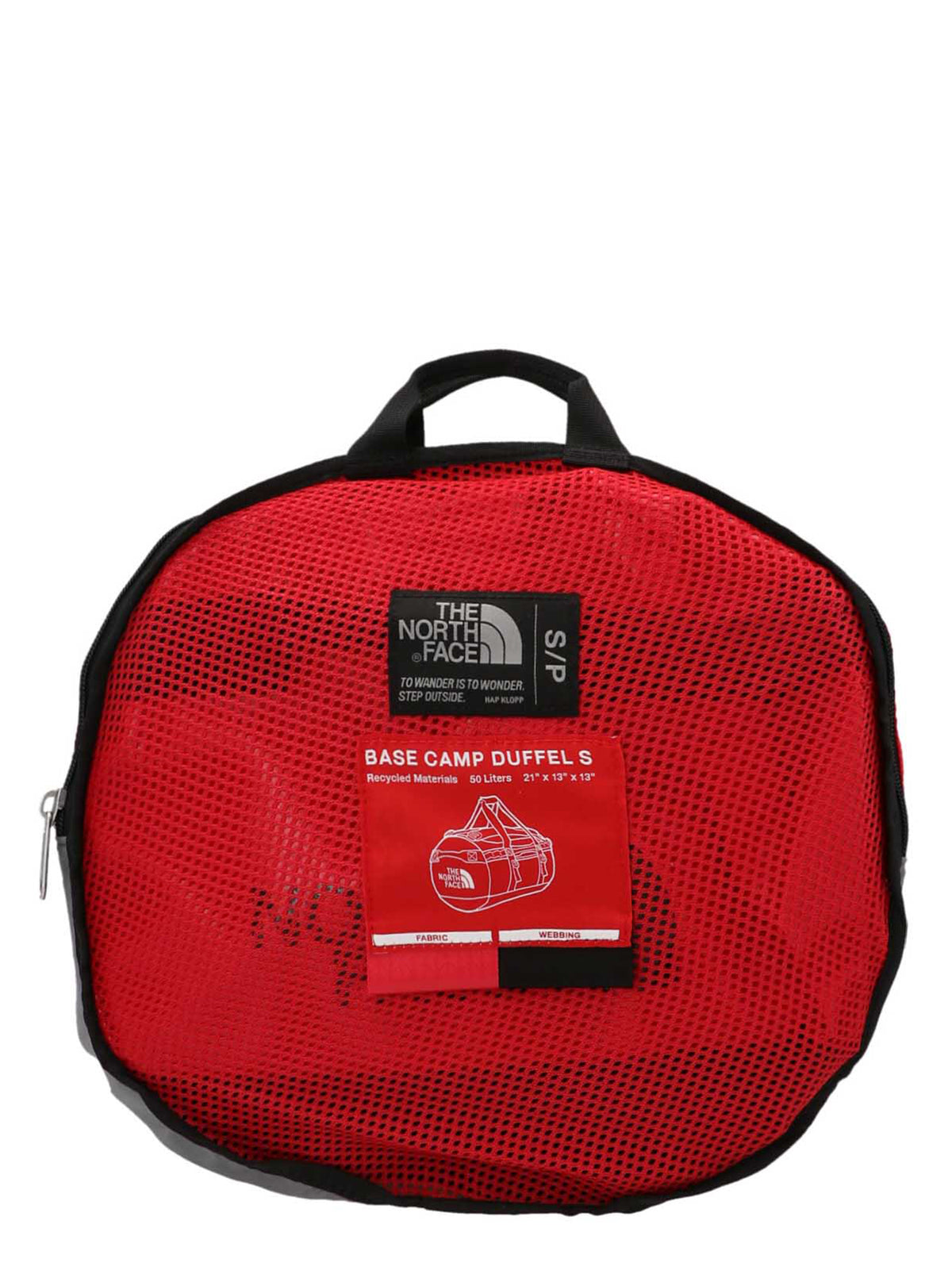The North Face Red Recycled Polyester Backpack for Unisex