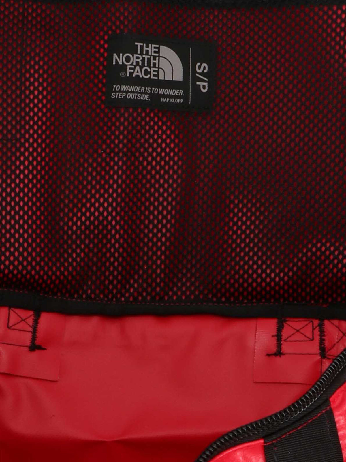 The North Face Red Recycled Polyester Backpack for Unisex