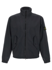 Stone Island Blue Polyester Shell Jacket