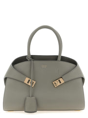 Ferragamo Gray Calfskin Handbag