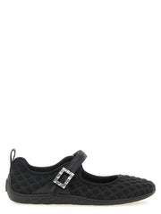 Roger Vivier Black Polyamide Ballet Flats