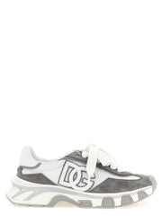 Dolce & Gabbana Gray Polyester Athletic Sneakers