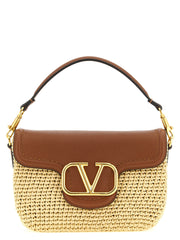 Valentino Garavani Brown Viscose Shoulder Bag