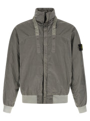 Stone Island Gray Polyamide Bomber