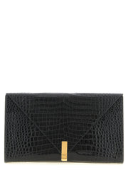 Giuseppe Zanotti Black Calfskin Clutch Bag