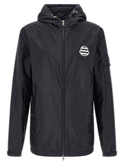 Moncler Blue Polyamide Shell Jacket for Men
