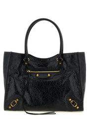Balenciaga Black Lamb Leather Tote Bag