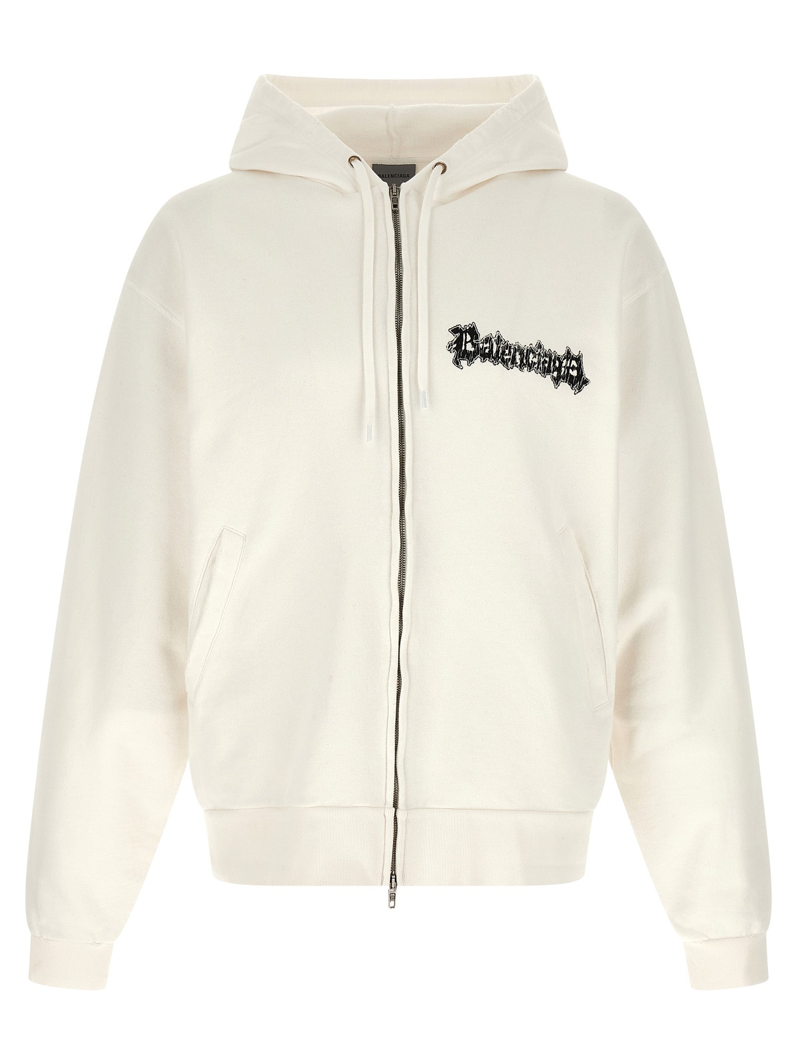 Balenciaga White Cotton Sweatshirt for Men