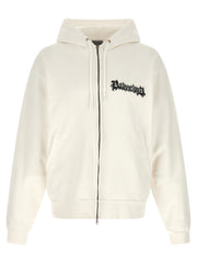 Balenciaga White Cotton Sweatshirt for Men
