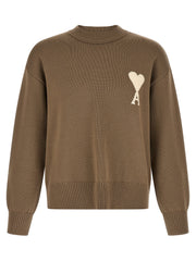 Ami Paris Beige Wool Cardigan