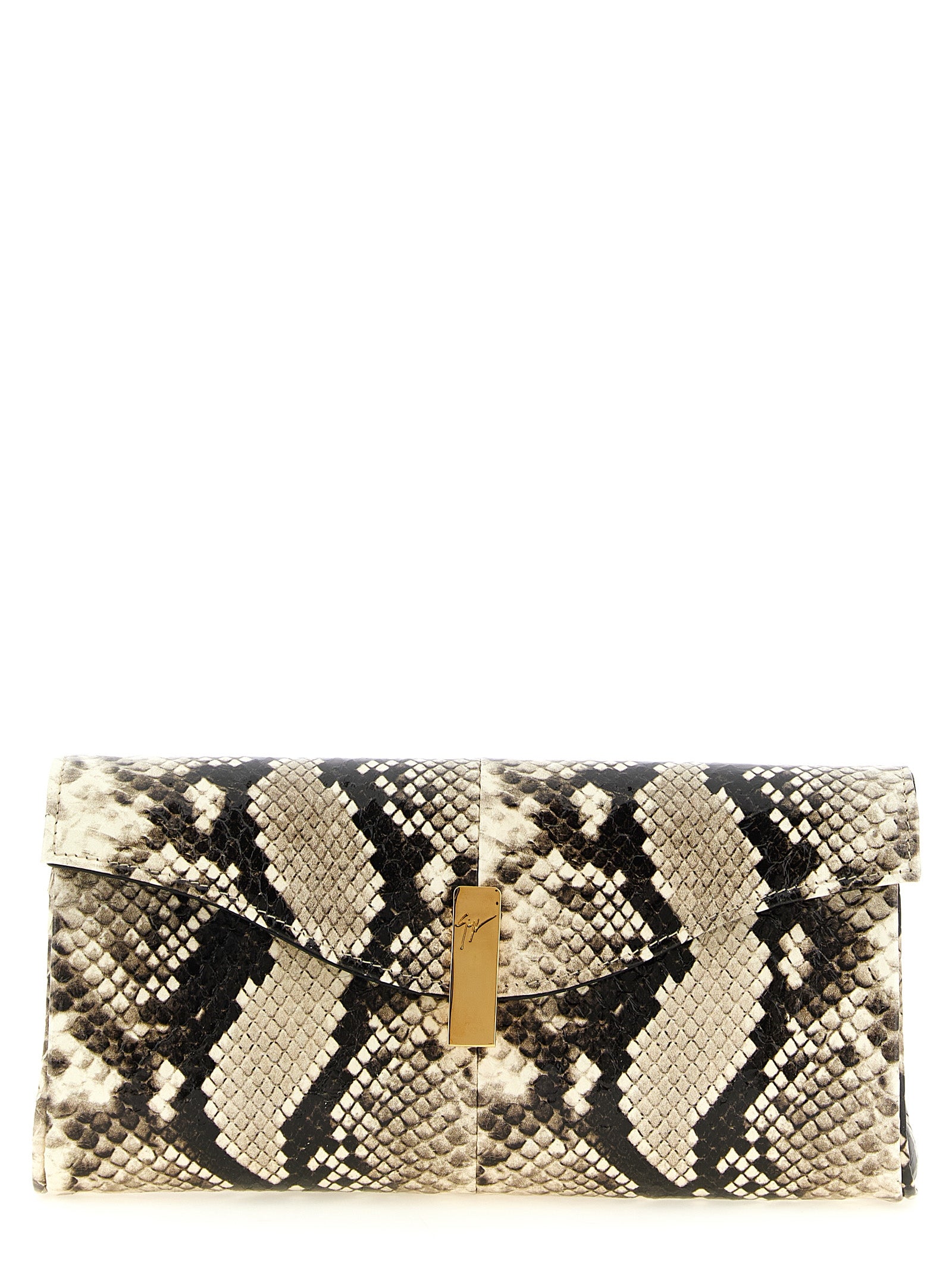Giuseppe Zanotti Multicolor Snake Skin  Clutch Bag