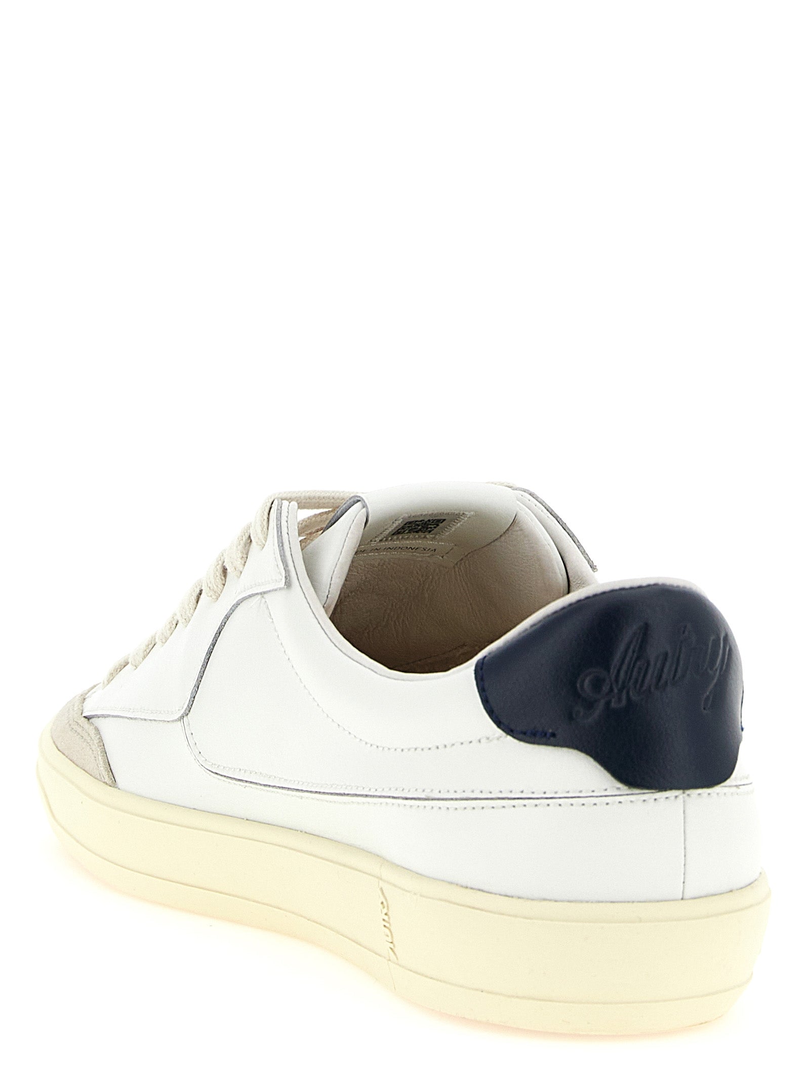 Autry White Cowhide Low Top Sneakers