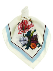 Maison Margiela White Silk Scarf