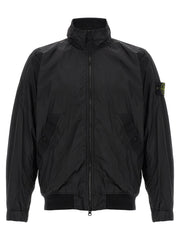 Stone Island Black Polyamide Full-Length Jacket