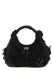 Ganni Black Organic Cotton Handbag